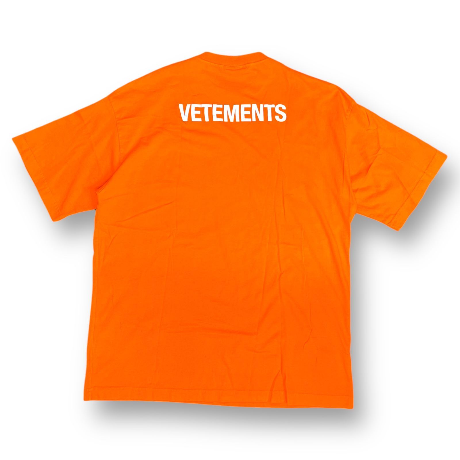 VETEMENTS STAFF リフレクター ロゴ Tシャツ MSS18TR31 ヴェトモン S 