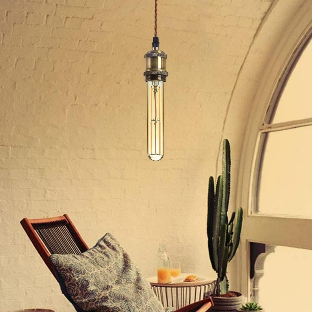 ペンダントライト E26口金 LED電球付き フィラメント電球 装飾