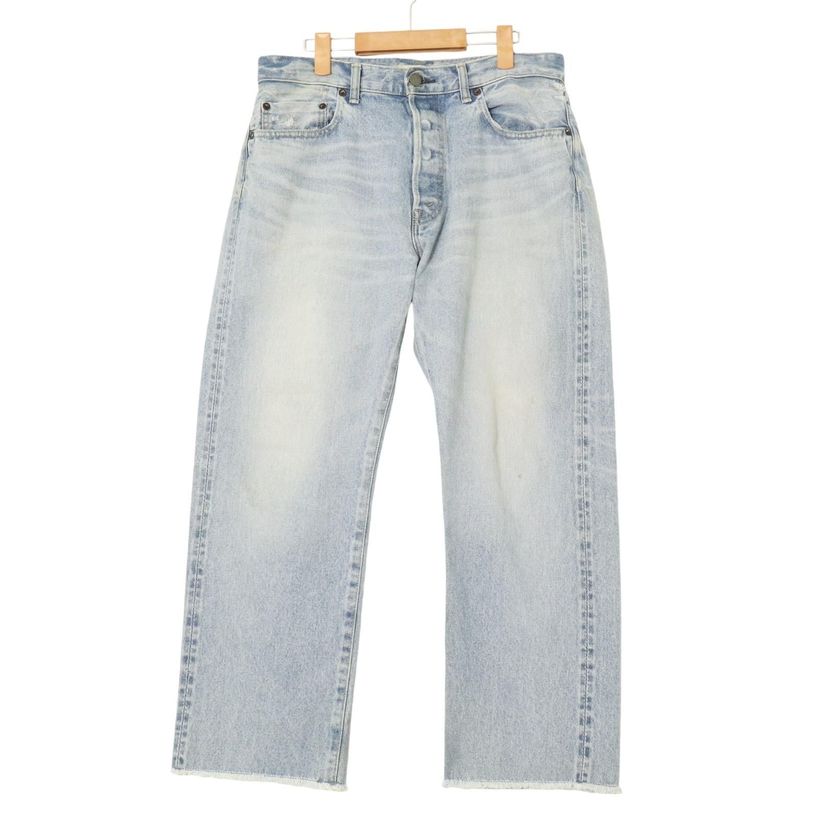 Ron Herman / Used Straight Cut-off Denim Pants ロンハーマン ダメージ加工 ストレート カットオフ  デニム パンツ ジーンズ 3220600376 表記サイズ32 - メルカリ