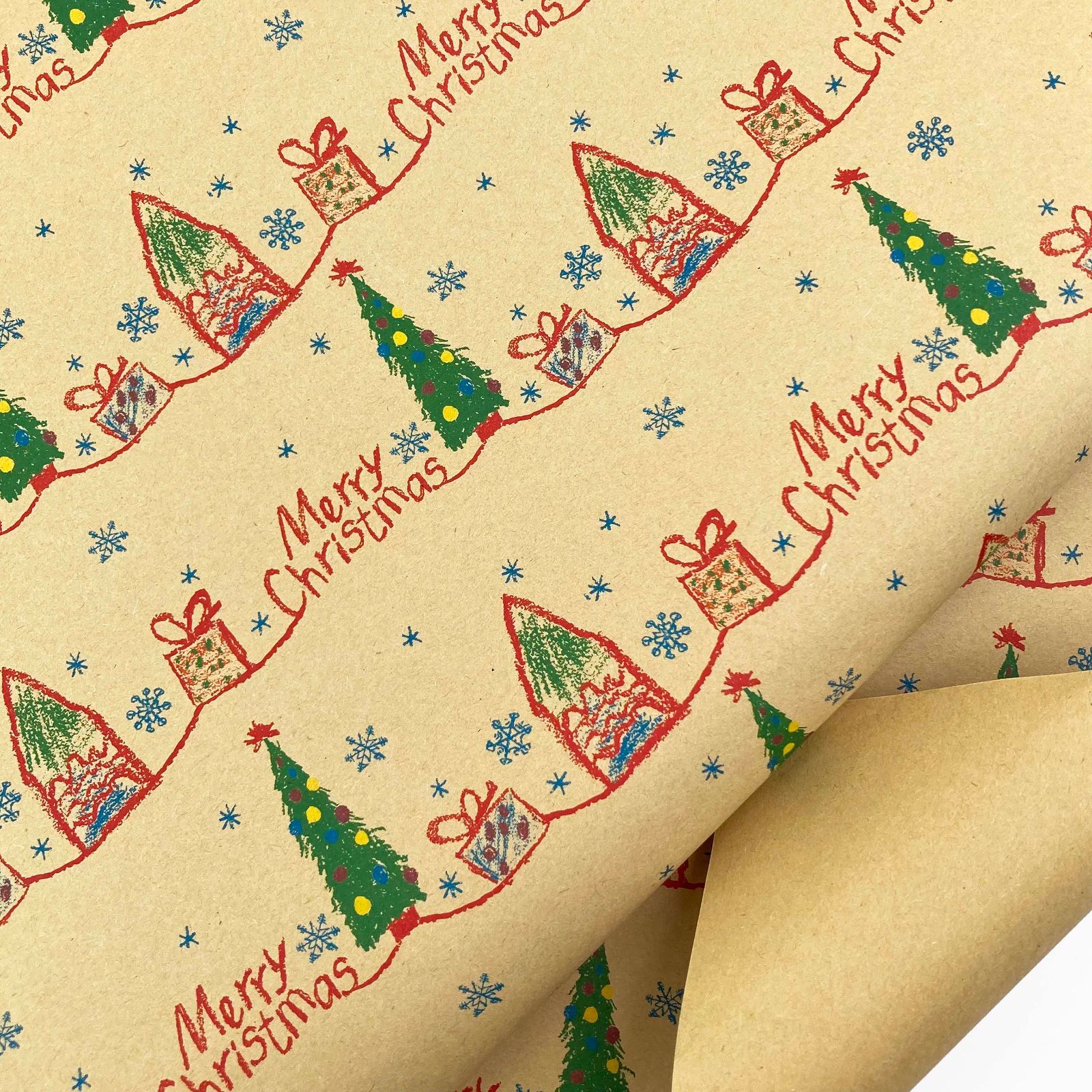 革小物　A3×10枚　ショップ　包装紙　Merry　クリスマス　Kohdou　メルカリ　ラッピング　Christmas