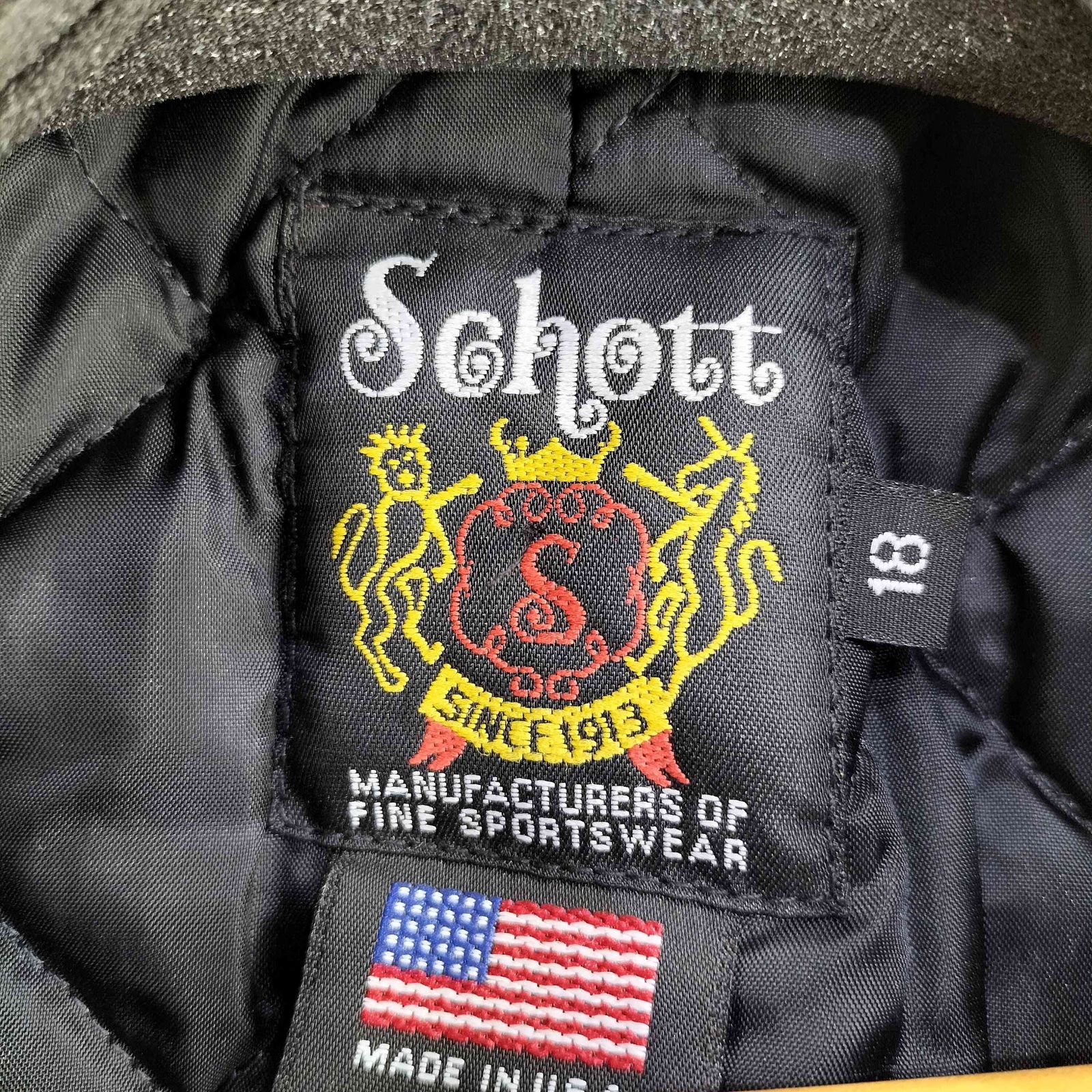 ショット Schott USA製 メルトンライダースジャケット ワンスター 