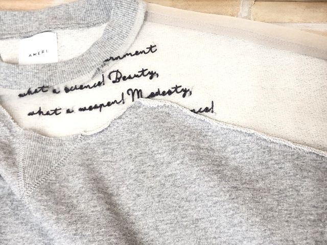 中古】 AMERI VINTAGE アメリ MISALIGNED SWEAT 0181320101