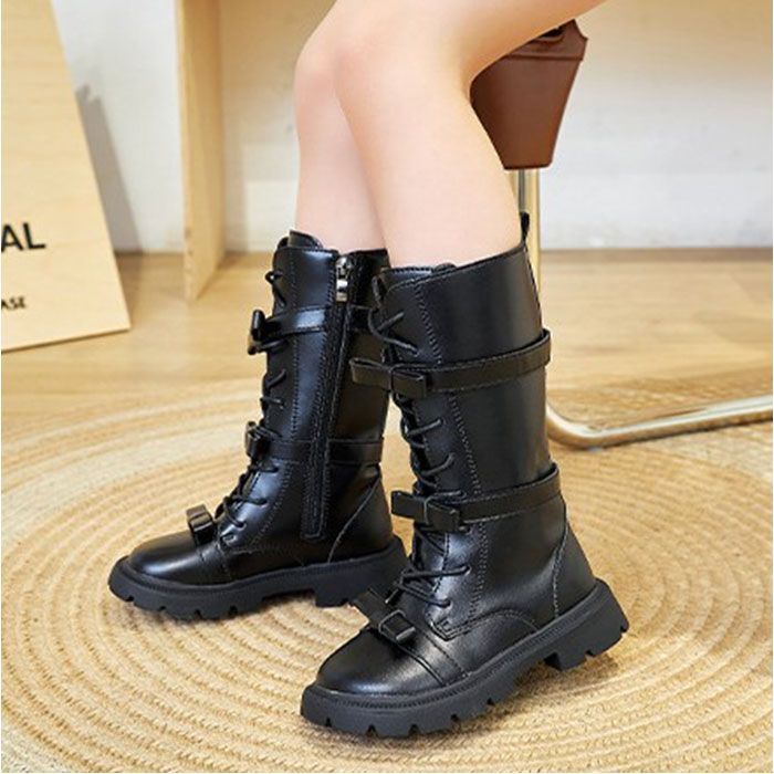 ☆ 34(21cm) ☆ キッズ ブーツ pkboots88222 キッズ ロングブーツ