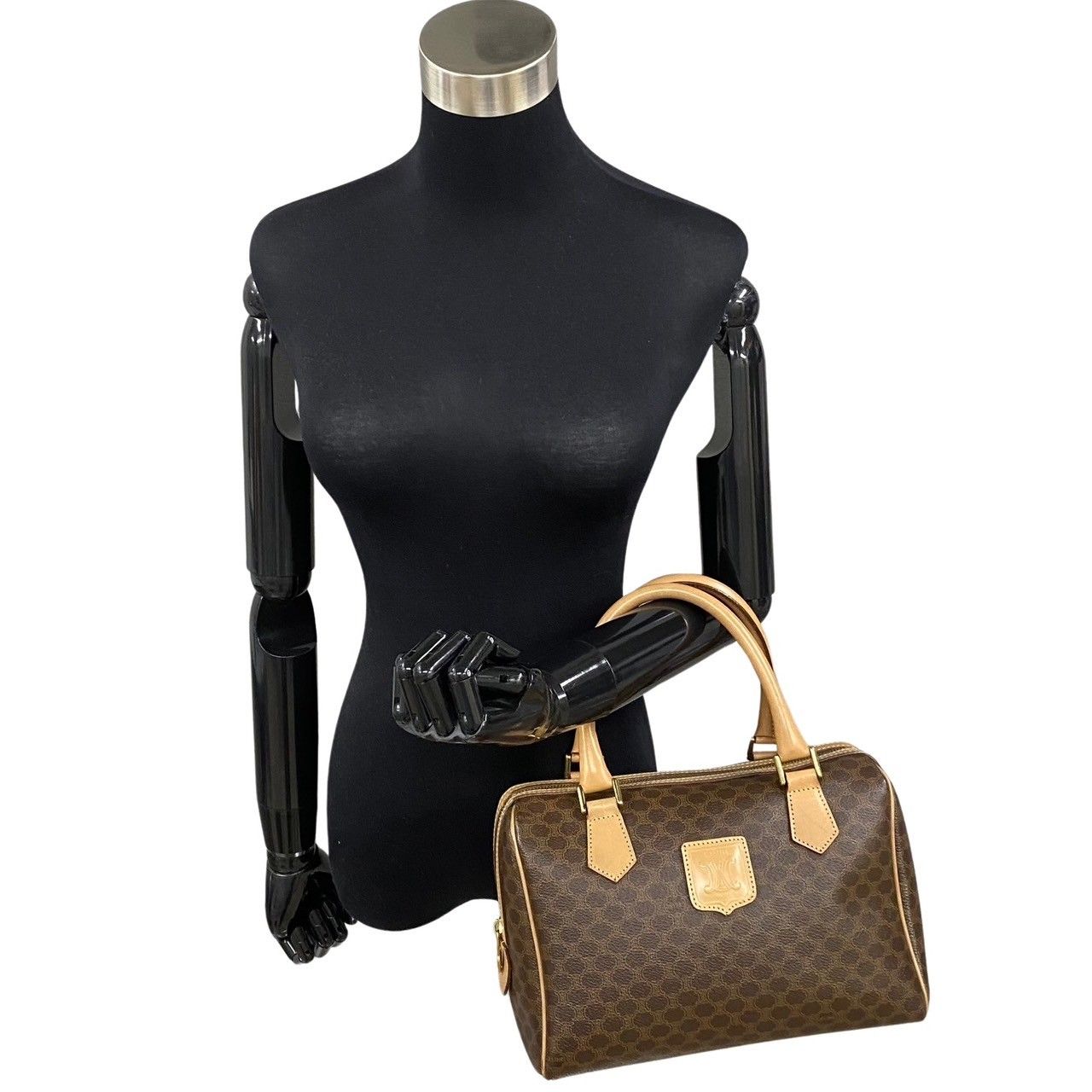 極 美品 CELINE セリーヌ ヴィンテージ マカダム ブラゾン