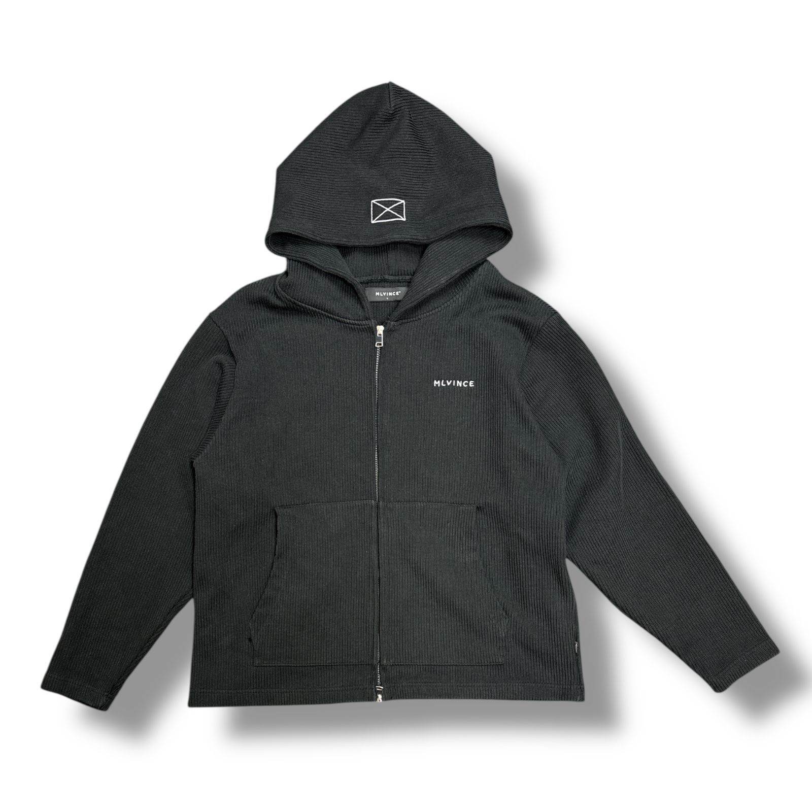 参考上代29700円 MLVINCE 25SS KNIT ZIP HOODY ニットジップフーディー 