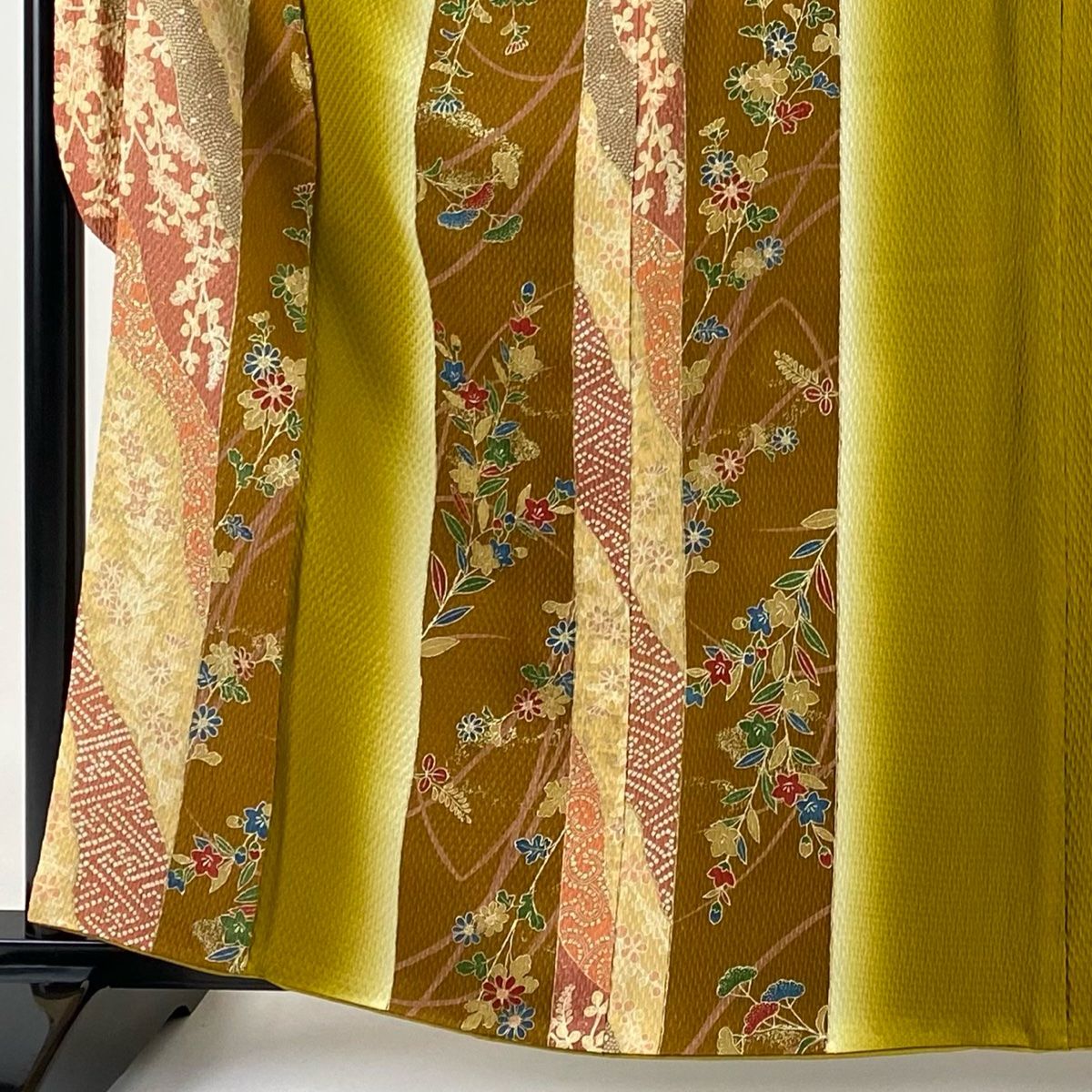 振袖フルセット(7点)・古典柄(絞り・エンボス加工・鹿の子・FS016