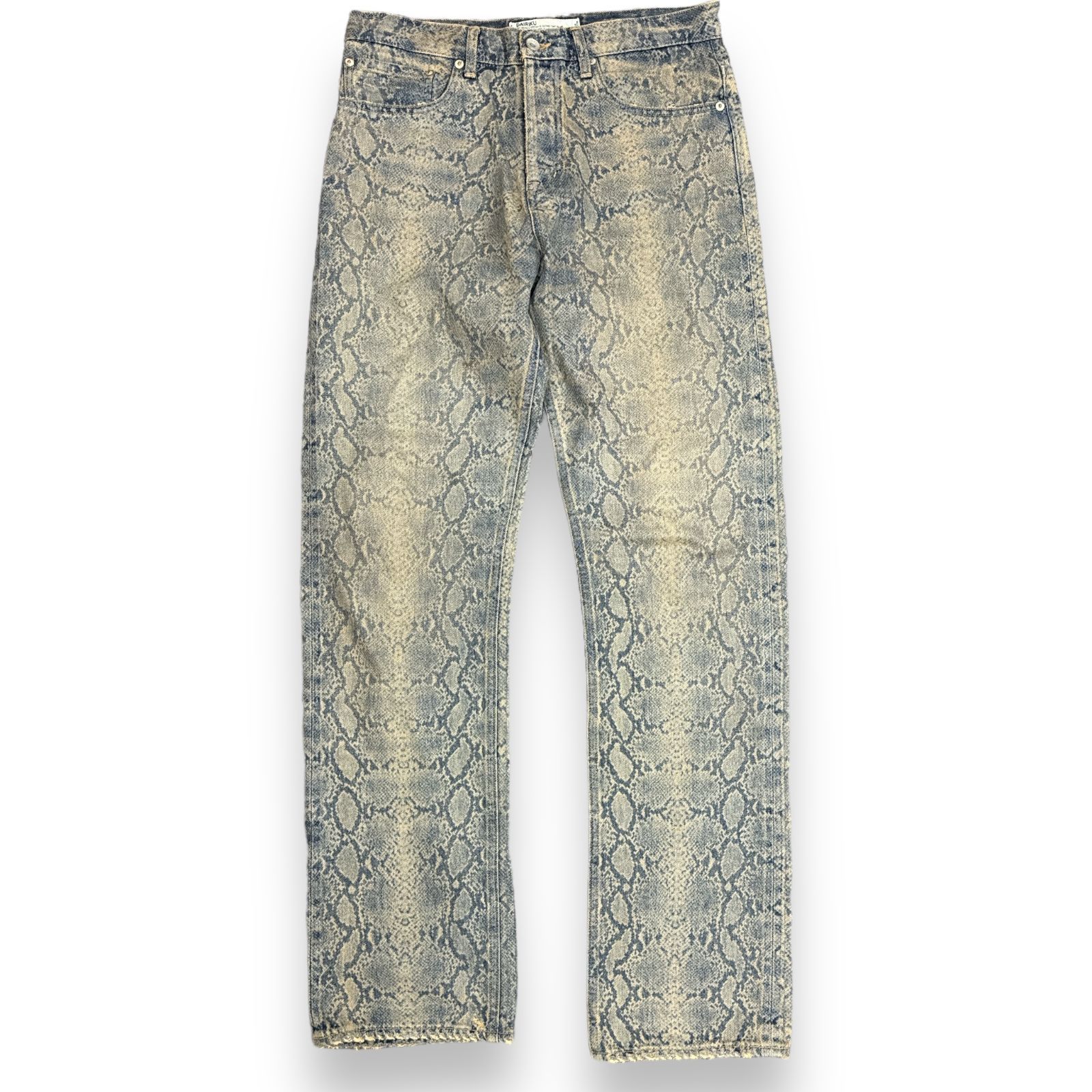 DAIRIKU 23AW Python Slim Denim Pants デニム ジーンズ 蛇柄 パンツ ダイリク インディゴ系 31 D-5 74355A7