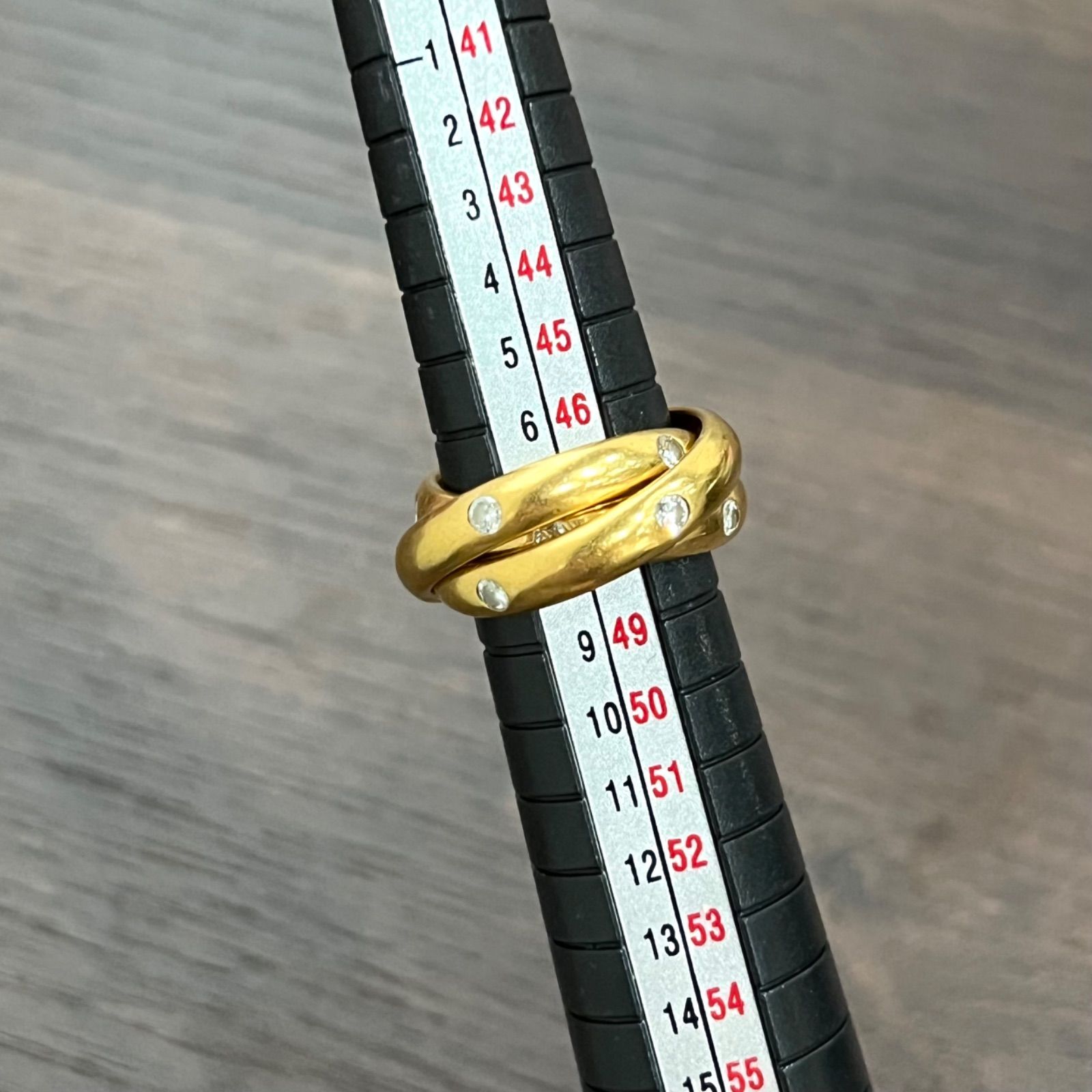Cartier カルティエ750 3連トリニティリング size 54 美品 カルティエ Cartier 750 トリニティ 3連リング 54号