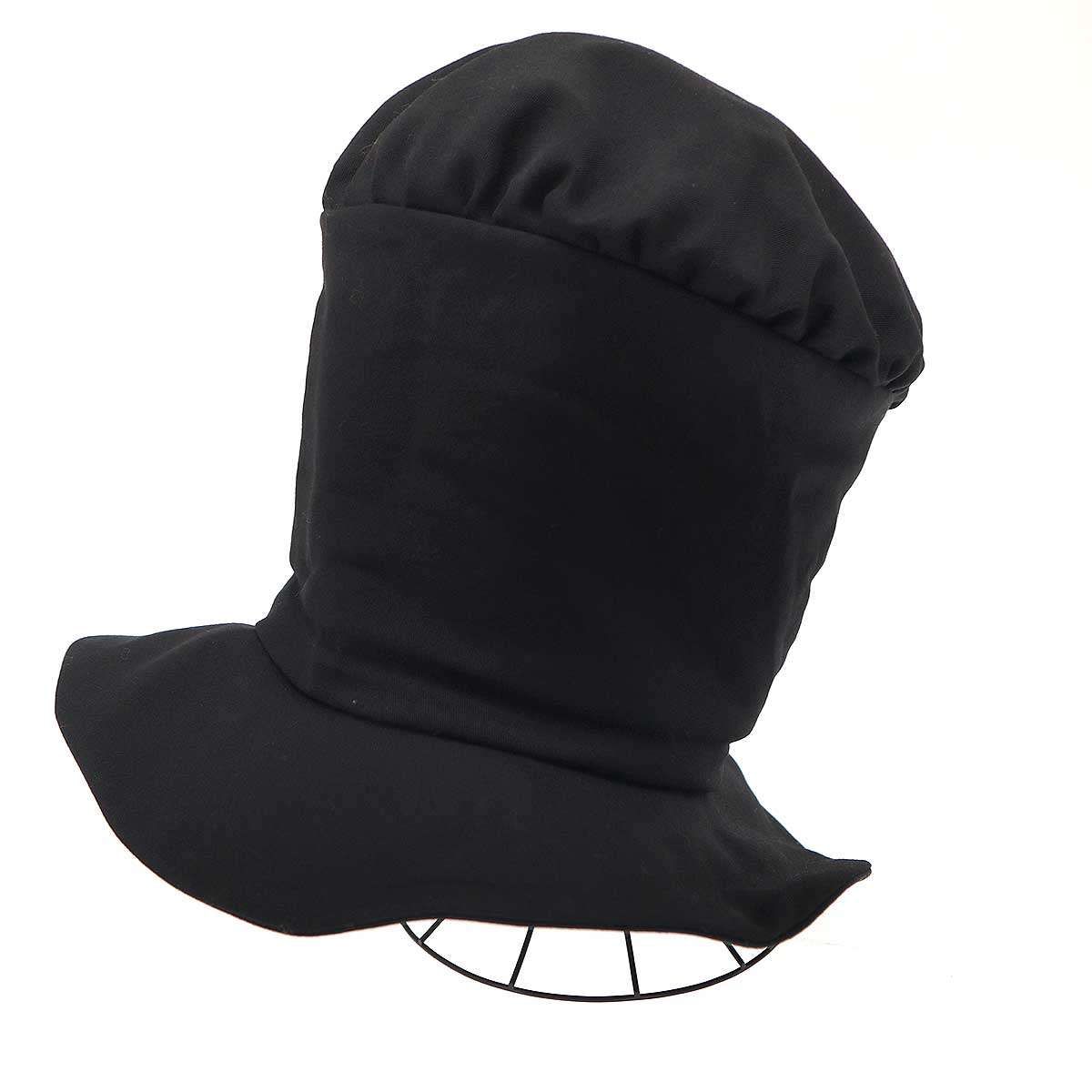 Yohji Yamamoto POUR HOMME ヨウジヤマモト プールオム 24SS GABARDINE HIGH CROWN HAT ハイクラウン ハット HS-H05-100 ブラック 3 - メルカリ