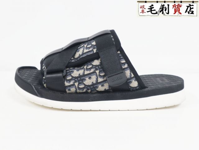 Dior Essentials Dior Alpha サンダル 3SA081YXV ディオール オブリーク ジャカード サイズ41 26.0cm メンズ 美品 【中古】靴