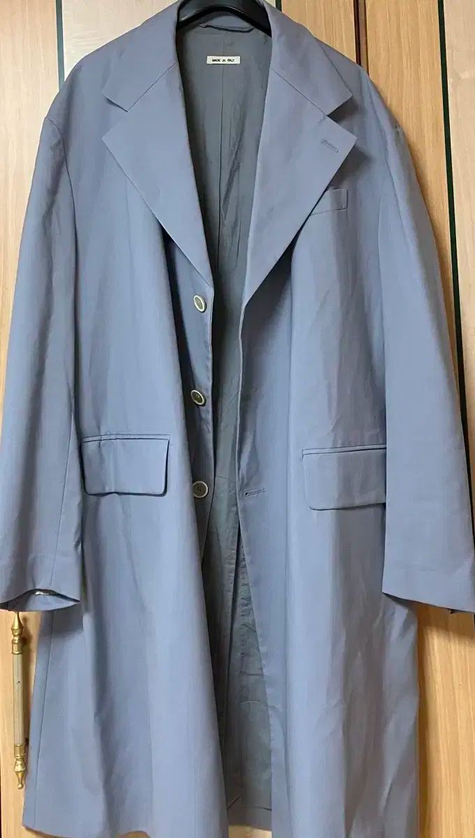 MARNIマルニダブルブレストウールトレンチロングコート46ブラウン美品