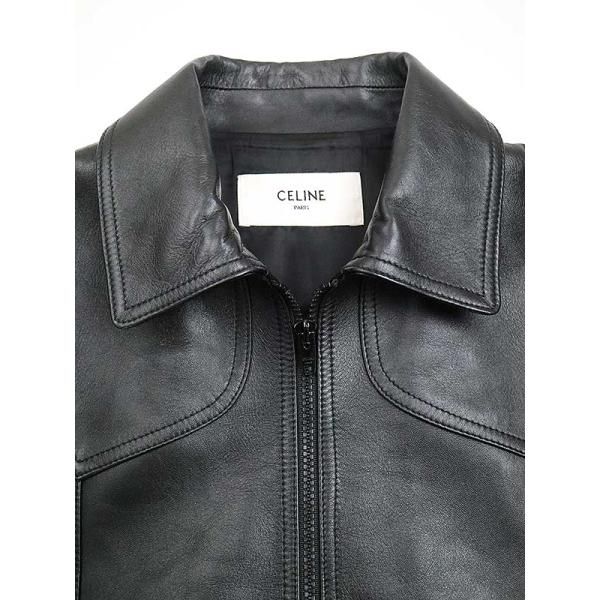 CELINE セリーヌ 19AW ソフトラムスキンジップアップレザージャケット