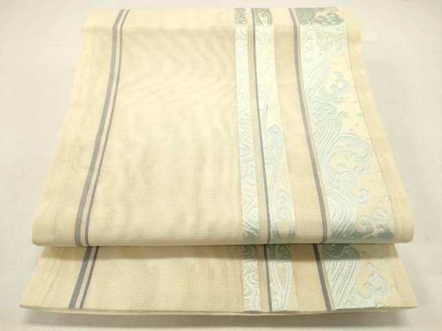 平和屋着物＊夏物　九寸名古屋帯　流水文　DAAX5884cm 平和屋着物＊夏物 九寸名古屋帯 流水文 DAAX5884cm