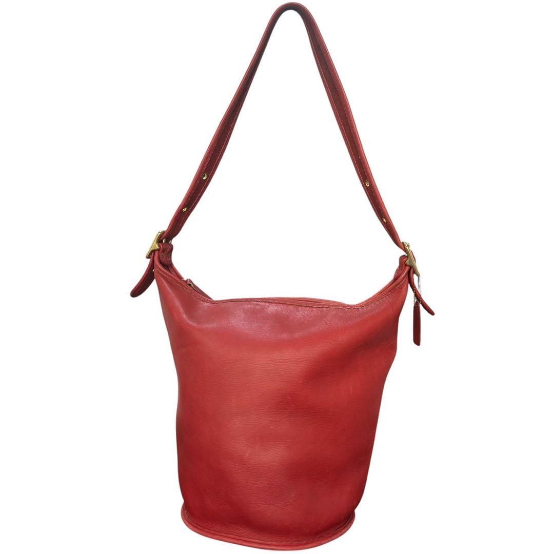 OLDCOACH オールドコーチ ショルダーバッグ タッフル バケツ 赤 OLDCOACH オールドコーチ ショルダーバッグ タッフル バケツ 赤