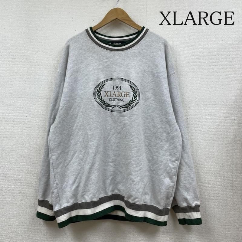 売切れ前に XLARGE RAGLAN CREWNECK SWEATSHIRT カレッジ風 xlarge カレッジトレーナー（売切れ前に XLARGE RAGLAN CREWNECK