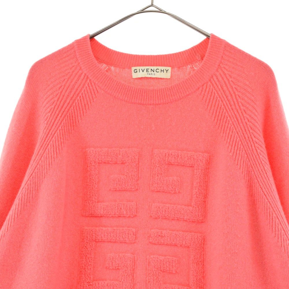 美品　ジバンシー　半袖ロゴニット GIVENCHY (ジバンシィ) 4G EMBLEM Knit BW908N4Z68 ツートン
