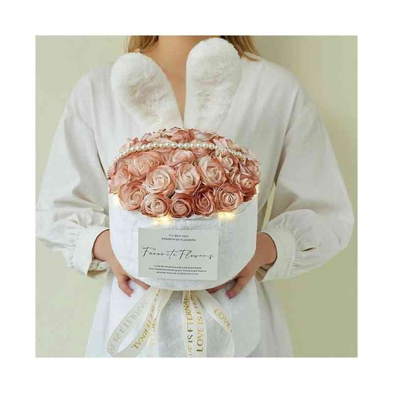 ソープフラワー薔薇 お誕生日 ・記念日 プレゼント 花束　21本 Amazon｜BBICE ソープフラワー 花束 ギフト 人気 誕生日