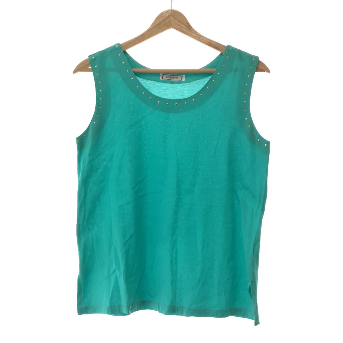 SAINT LAURENT - YVES SAINT LAURENT ゴールドスタッズタンクトップ M YVES SAINT LAURENT ゴールドスタッズタンクトップ M - メルカリ