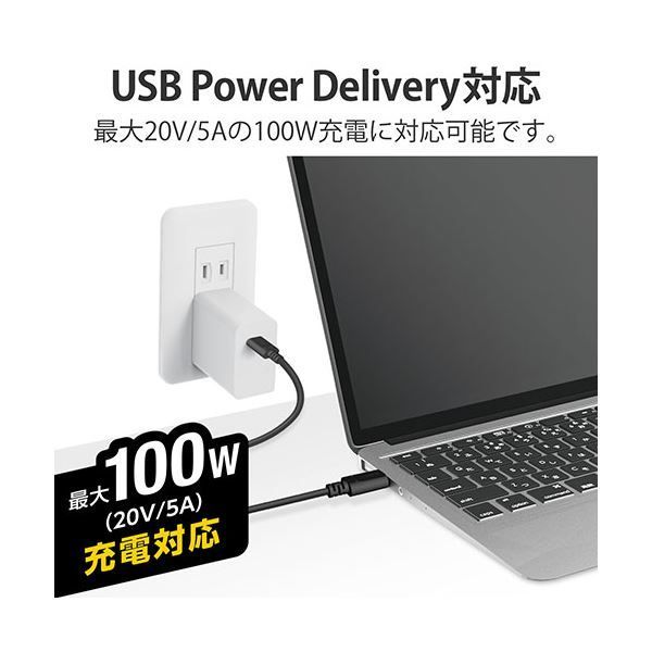 3個セット】 エレコム USB2.0ケーブル(認証品、USB Type-C(T - タイシ