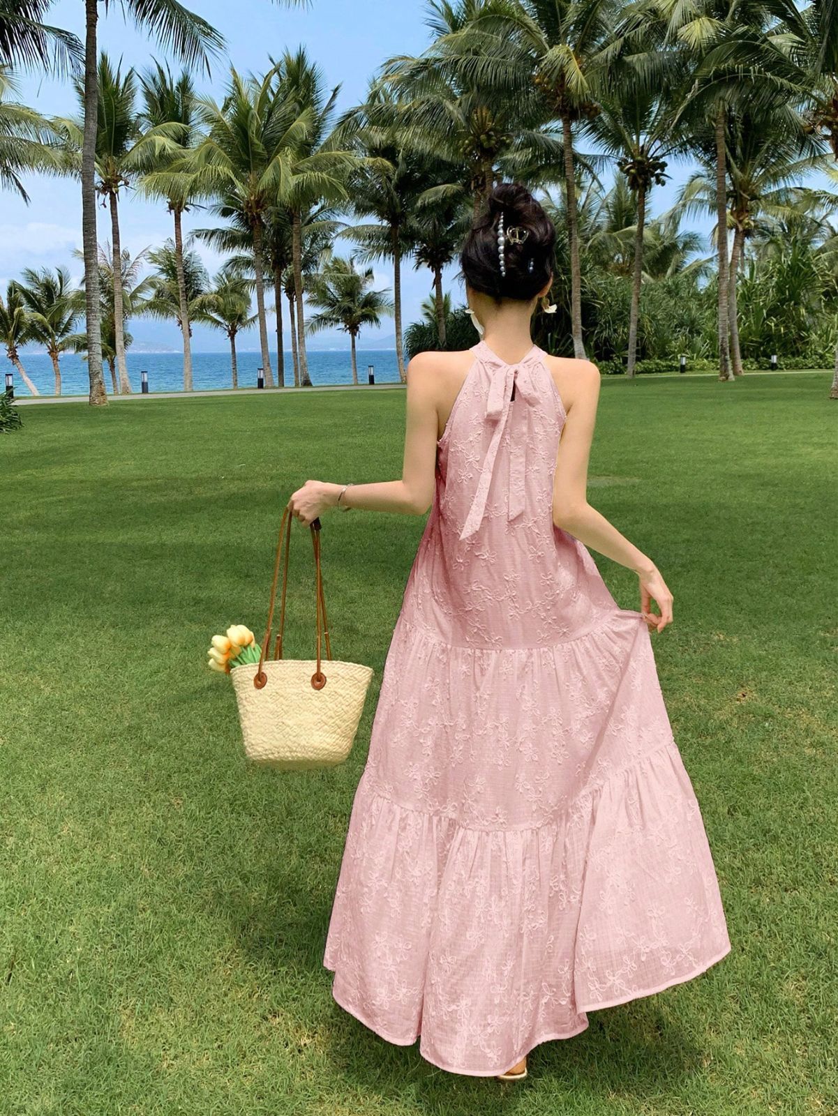 【関税無】PATOU アイコニック ドローストリング ドレス ドローストリングショルダーバッグ（スプーキーモデル