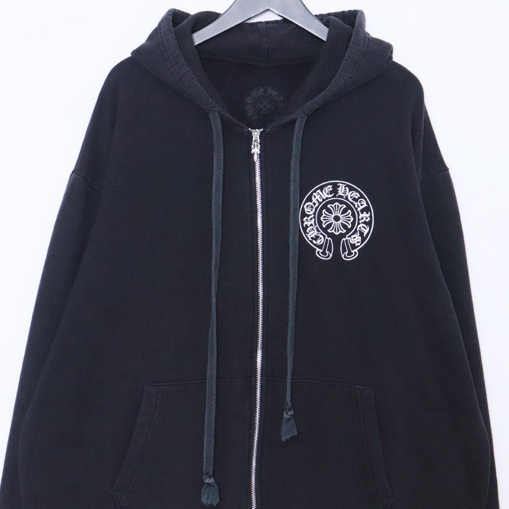 CHROME HEARTS ホースシュージップアップパーカー 東京限定 L