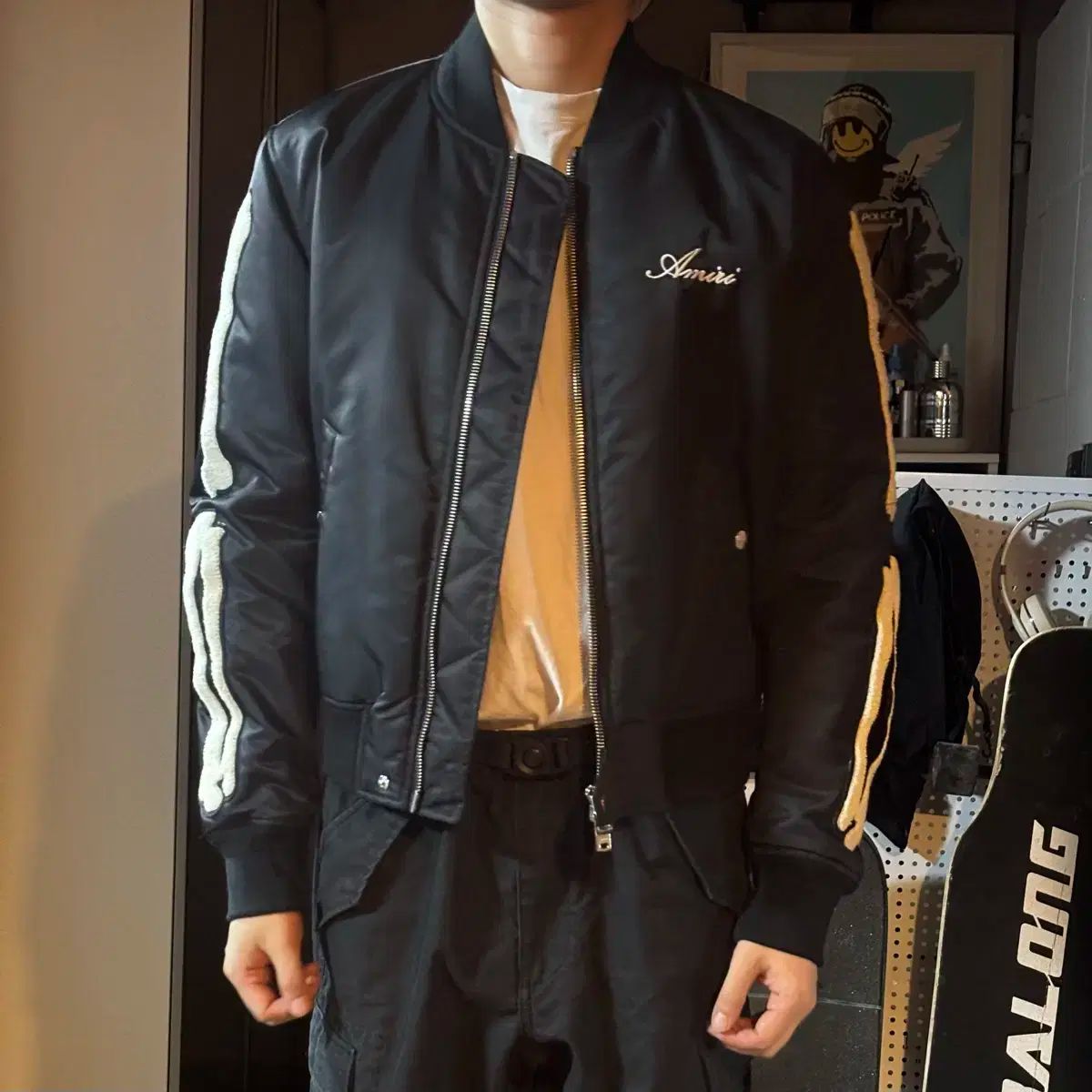 AMIRI アミリ ボーン ブラック ジャケット M