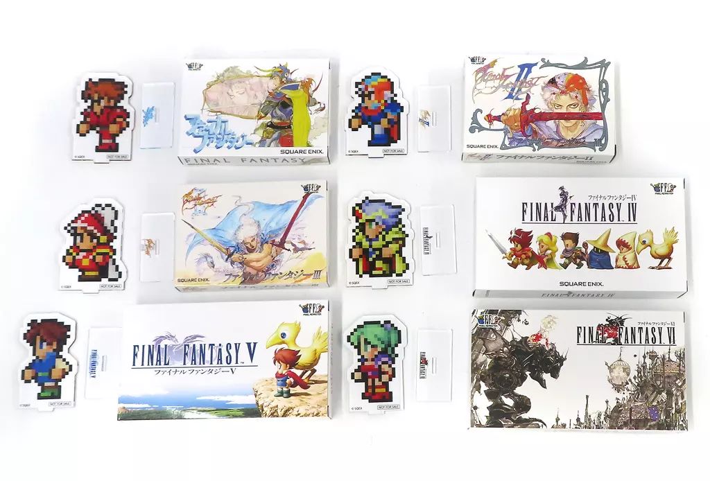 雑貨 FF～FFVI 6種セット オリジナル版パッケージ風ノベルティセット ファイナルファンタジー ピクセルリマスター 36周年記念 光の戦士感謝キャンペーン A賞 当選品
