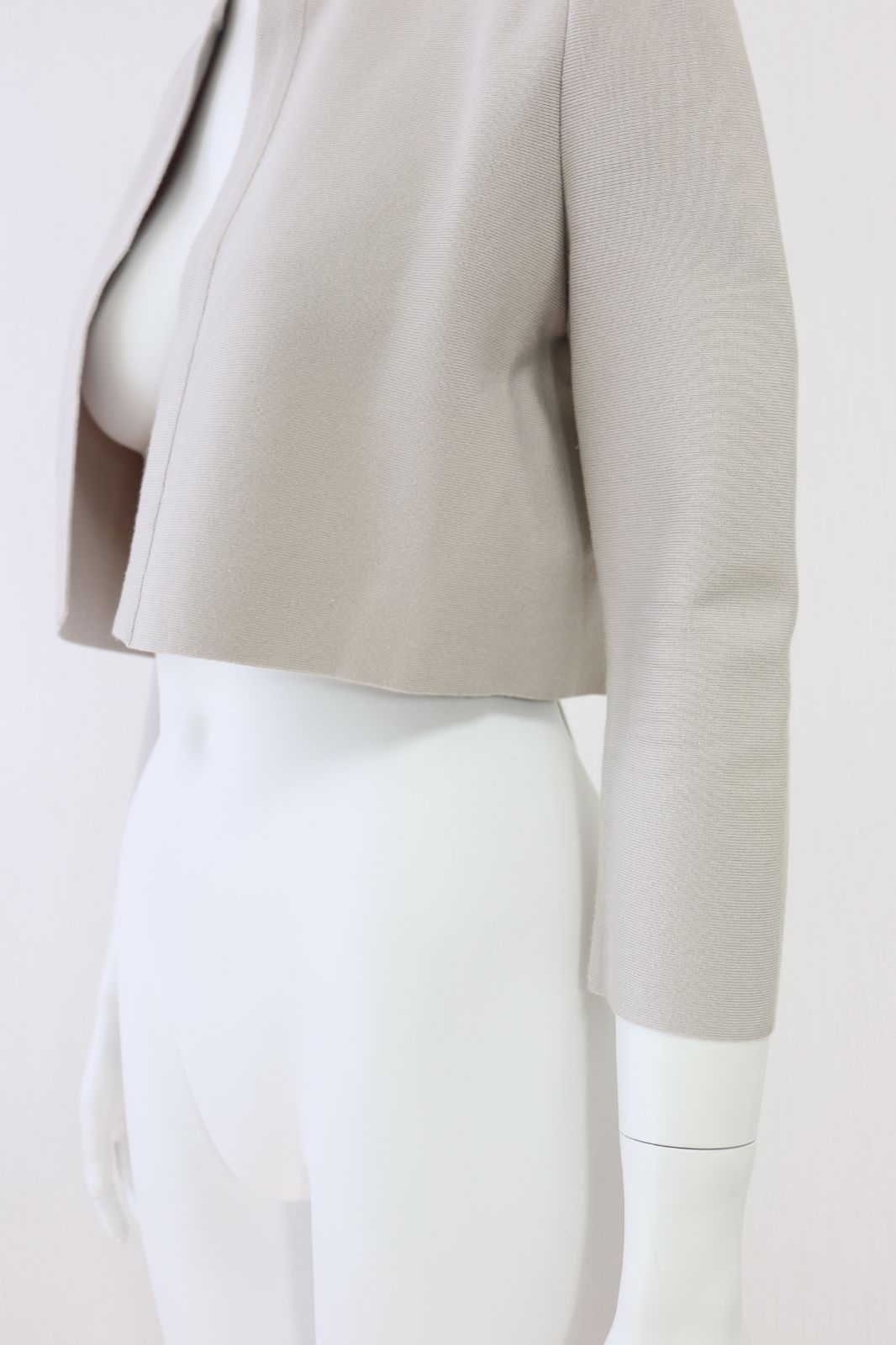  DAISY LIN for FOXEY W STONE レーヨンブレンドカーディガン 36581 ベージュ フォクシー 五分袖 七分袖 カーディガン ボレロ アンサンブル