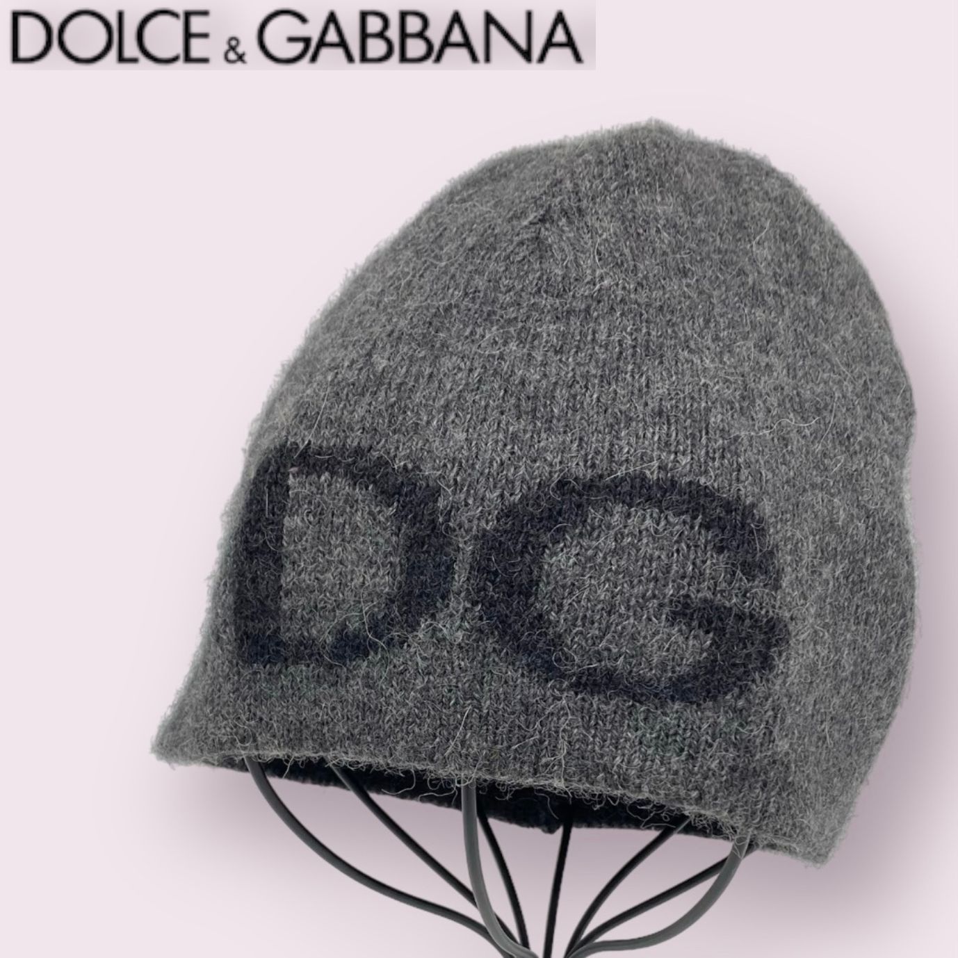 DOLCE&GABBANA 帽子 ニット帽 グレー - メルカリ