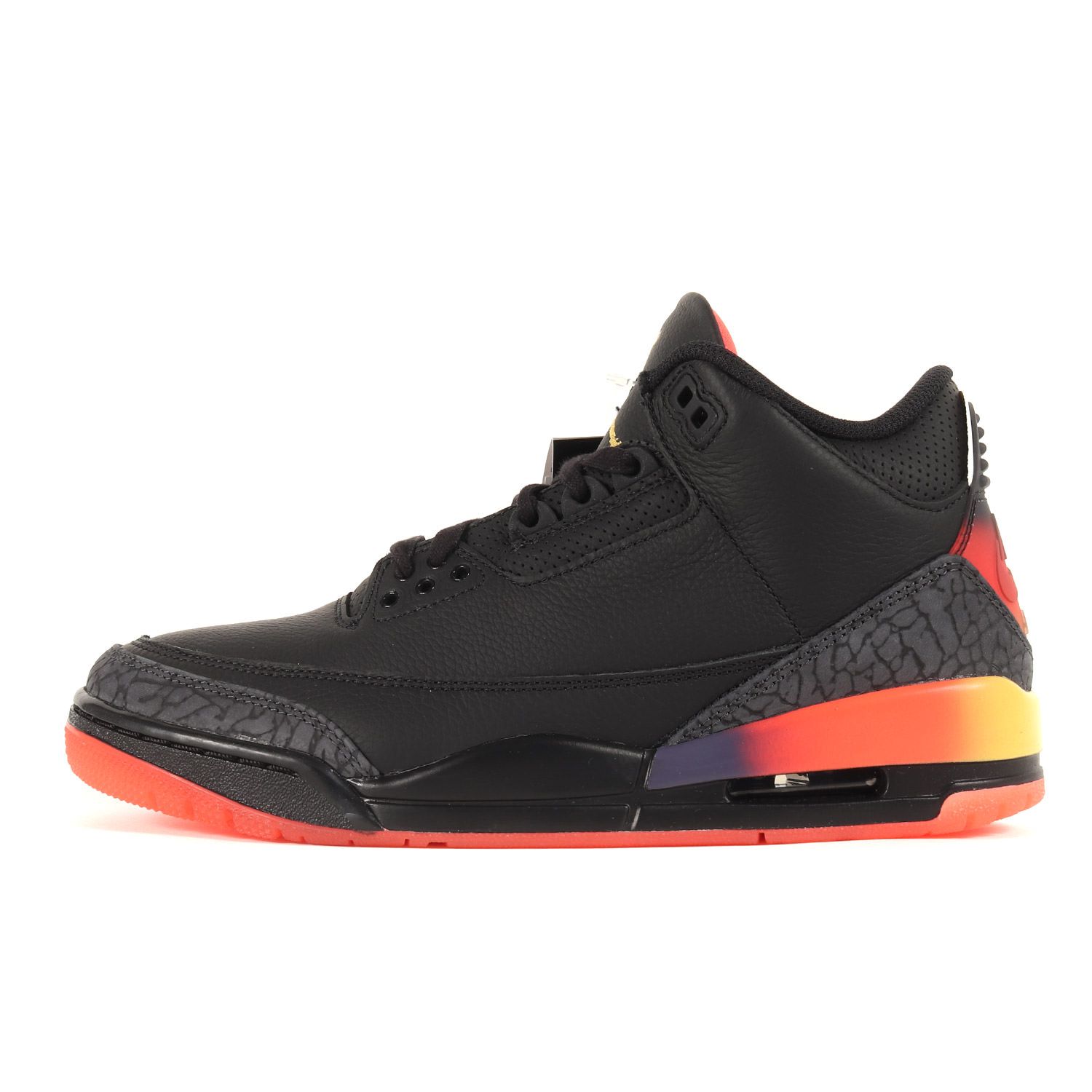 新品 NIKE ナイキ サイズ:26.0cm J.Balvin AIR JORDAN 3 RETRO SP (FN0344-001) ジェイ・バルヴィン コラボ エアジョーダン3 レトロ ブラック ソーラーフレア US8 スニーカー シューズ 靴 コラボ