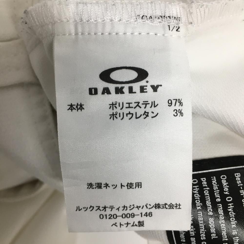 オークリー パンツ 白 ロゴ刺しゅう ストレッチ メンズ 34