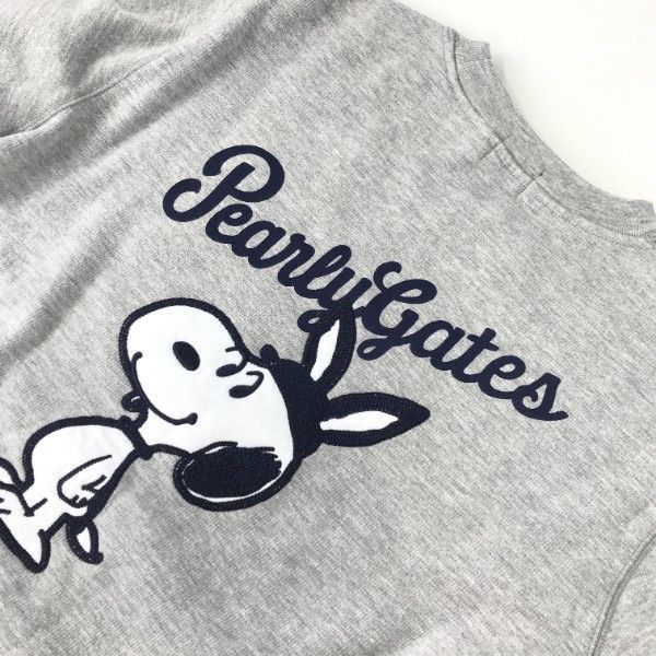 PEARLY GATES パーリーゲイツ × PEANUTS 裏起毛 スウェット
