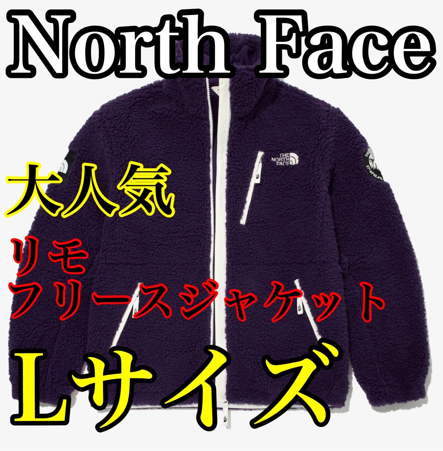 North Face リモフリースジャケット Lサイズ 珍しいパープル