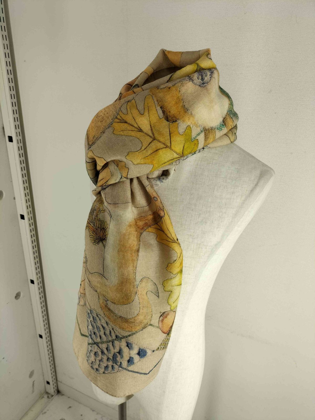 Y's ヨウジヤマモト 大判シルクウールストール マフラー スカーフ 日本