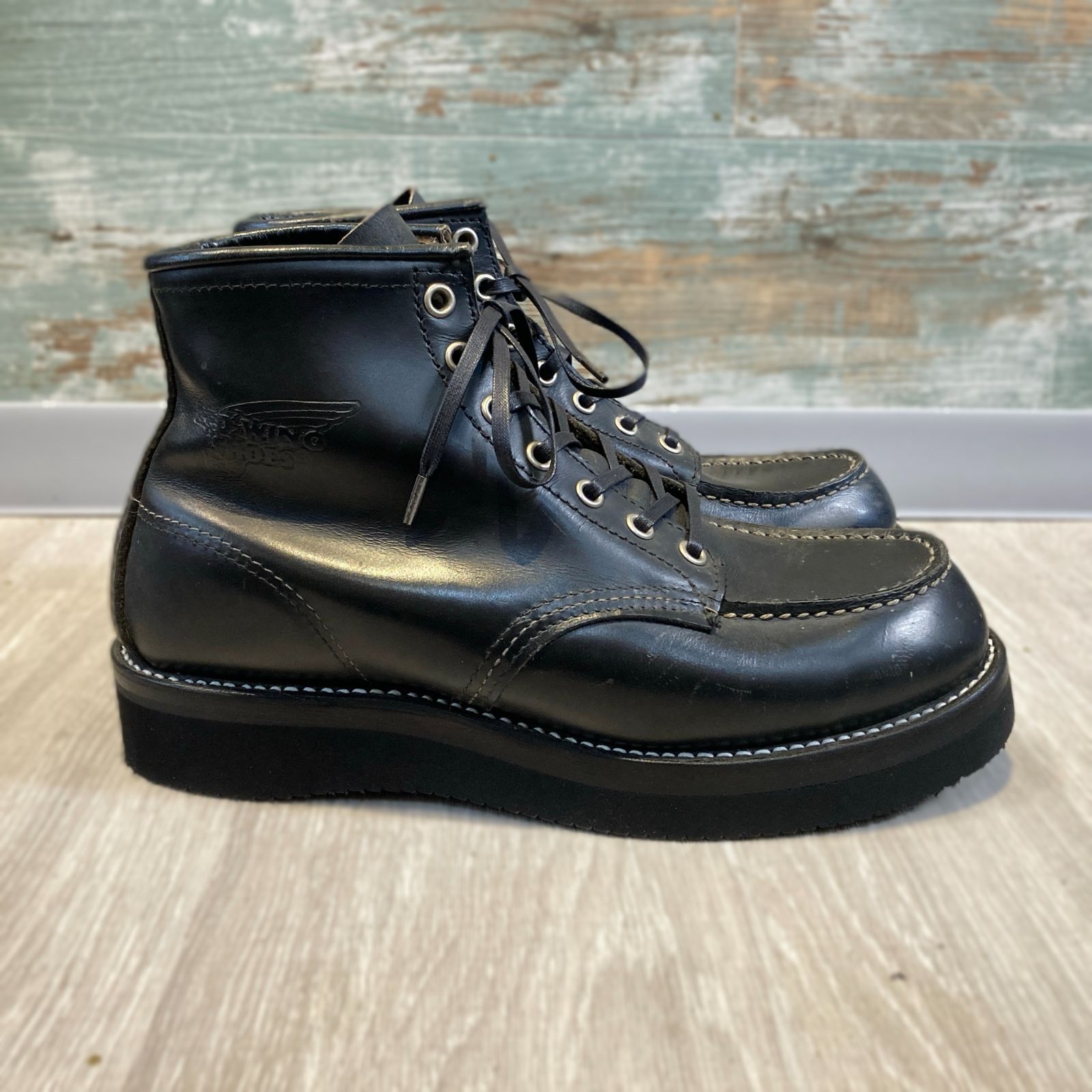 レッドウィング 8130 26.5cm US8.5D 羽タグ 90S 黒