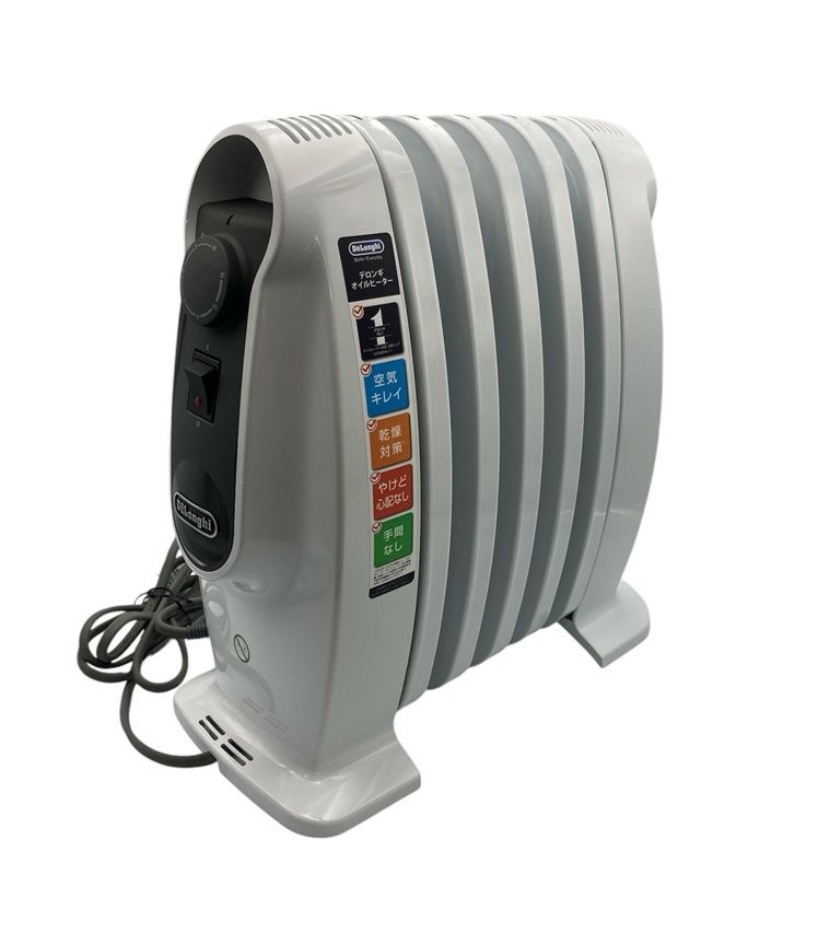 デロンギ・オイルヒーター 小型 DeLonghi TRN0505JS Amazon | DeLonghi オイルラジエターヒーター 小型L字型フィン5枚 【1