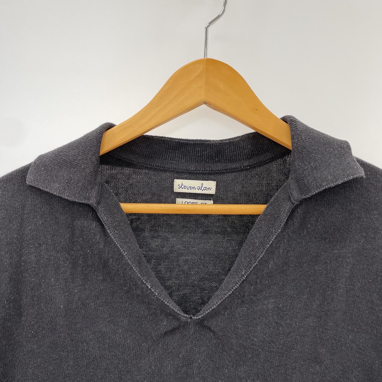 Steven Alan スティーブンアラン スキッパーニットポロシャツ Steven