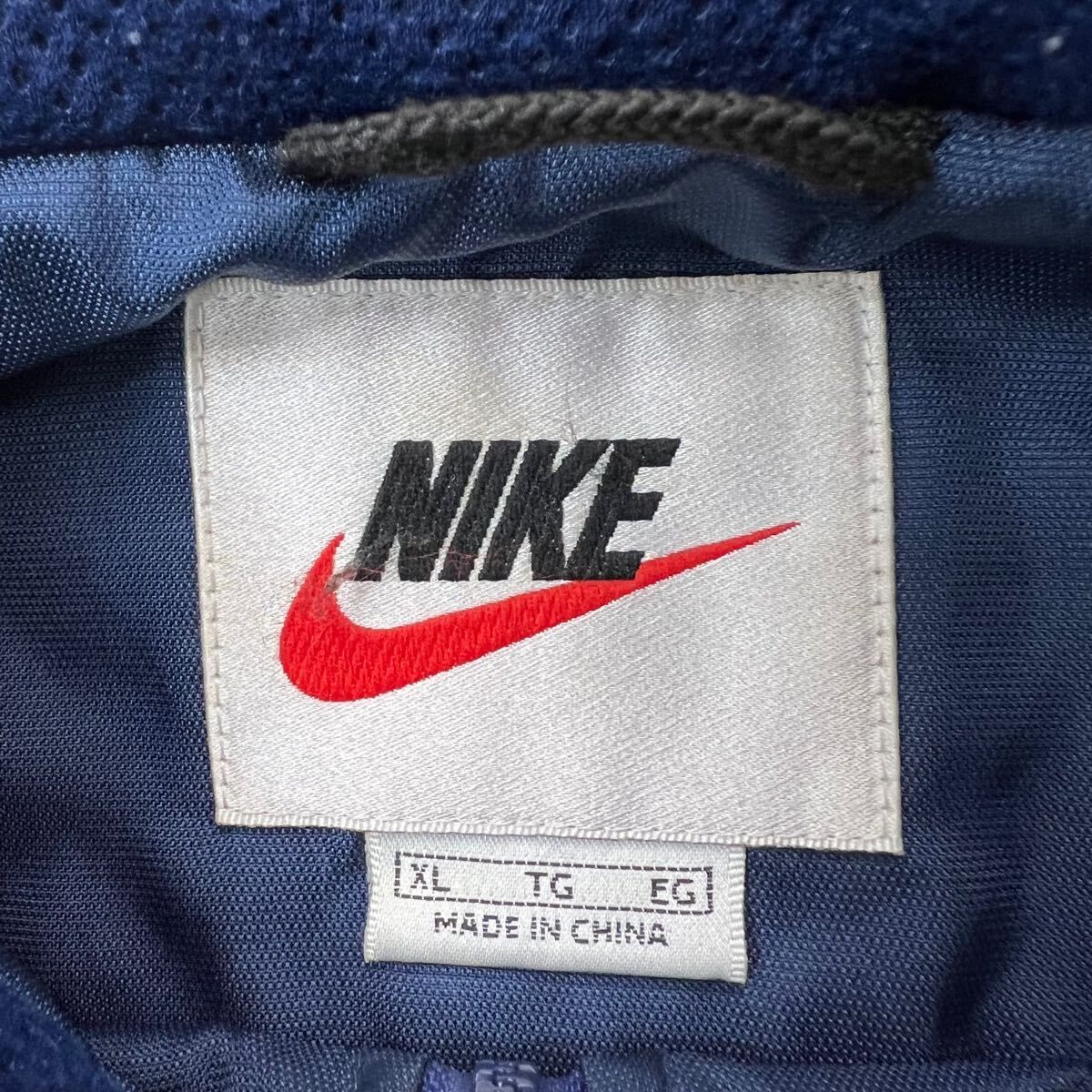 90s NIKE オールド ナイキ スウッシュ ロゴ 刺繍 ナイロン