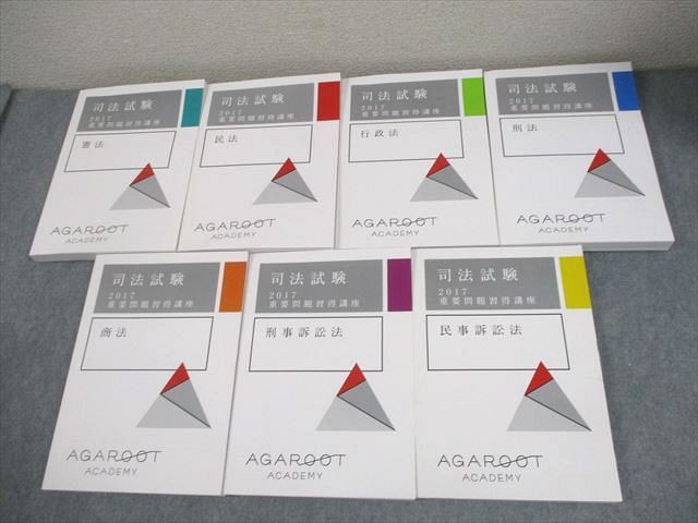 裁断済・書込み無】 2025 重要問題習得講座 7科目セット アガルート