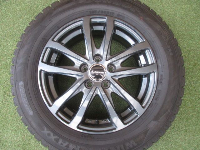 送料込み レーベン 195|65R15 スタッドレスタイヤ４本SET プリウス ウィッシュ インプレッサG4