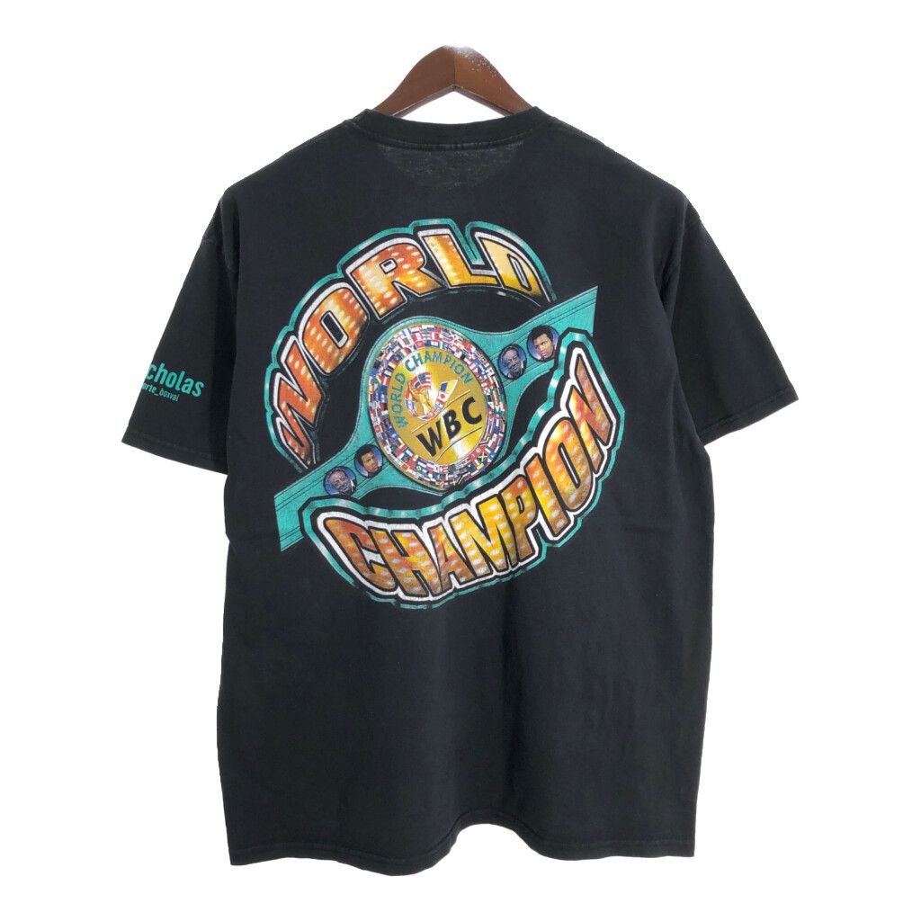 WBC ボクシング Tシャツ ブラック(メンズ XL)中古 古着 U1891 - メルカリ