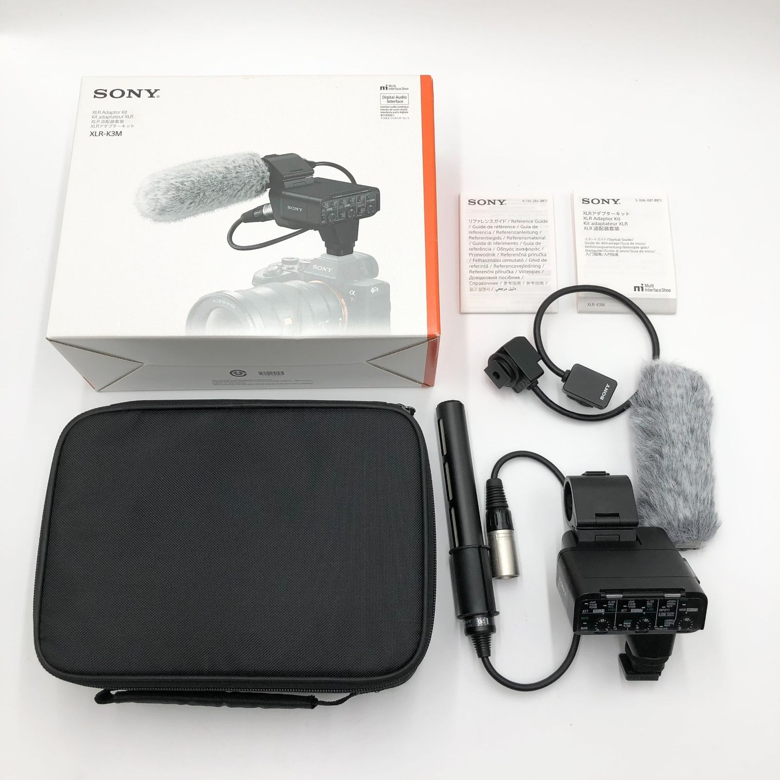 SONY ソニー カメラ用マイク XLRアダプターキット 単一指向性 ウインドスクリーン付属 XLR-K3M