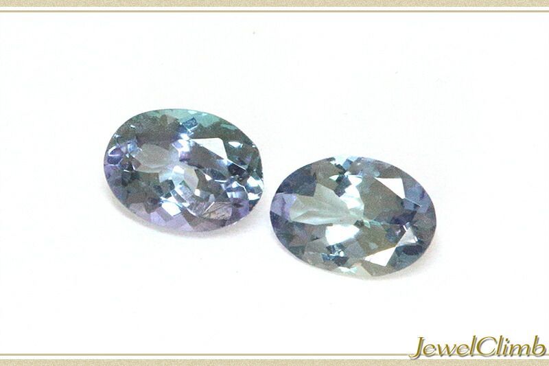 な非加熱石のペアストーン 非加熱バイ タイプタンザナイト ゾイサイト 宝石 ルース ≪ペア≫１．３８ＣＴ