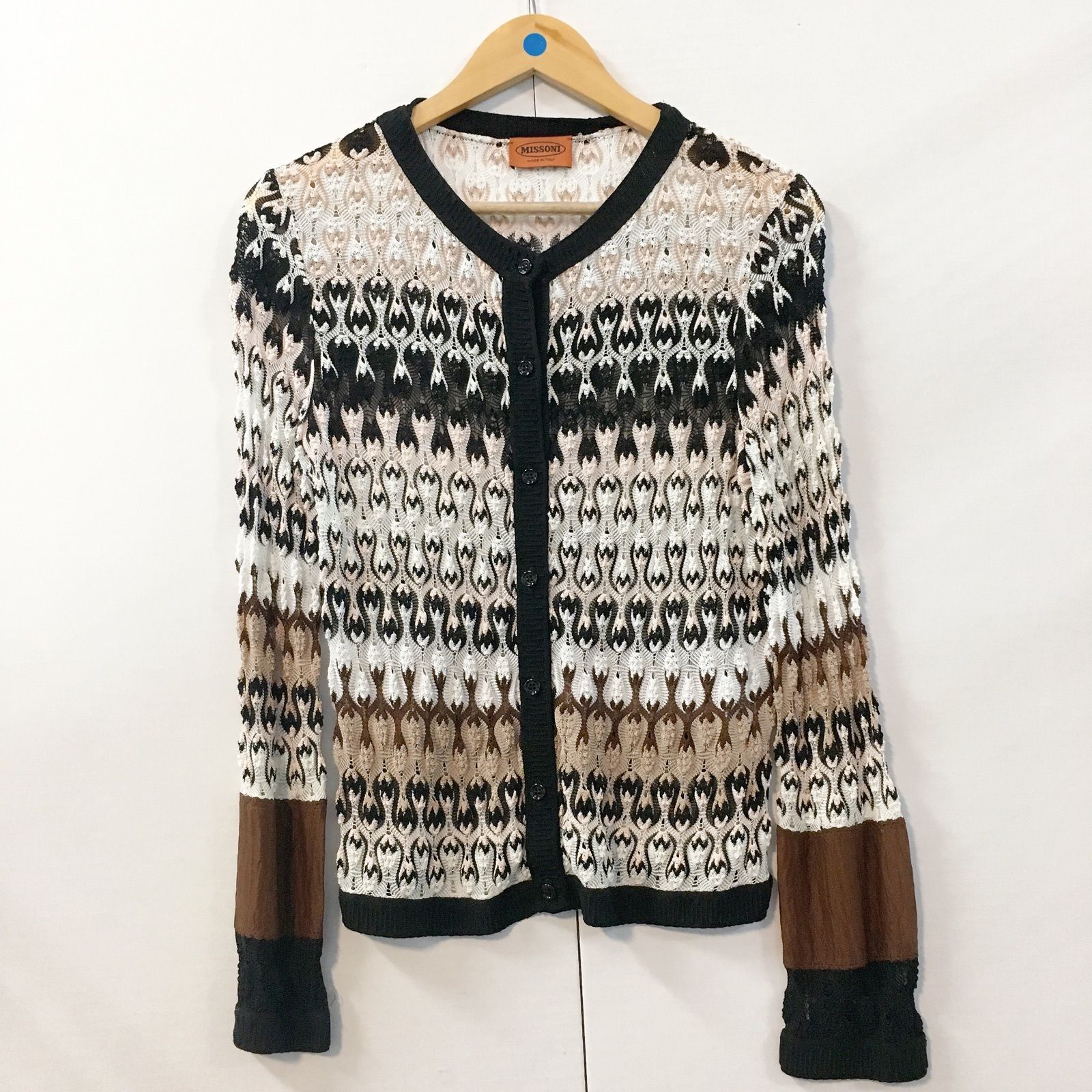 美品】MISSONI ミッソーニ カーディガン ニットトップス レディース 42