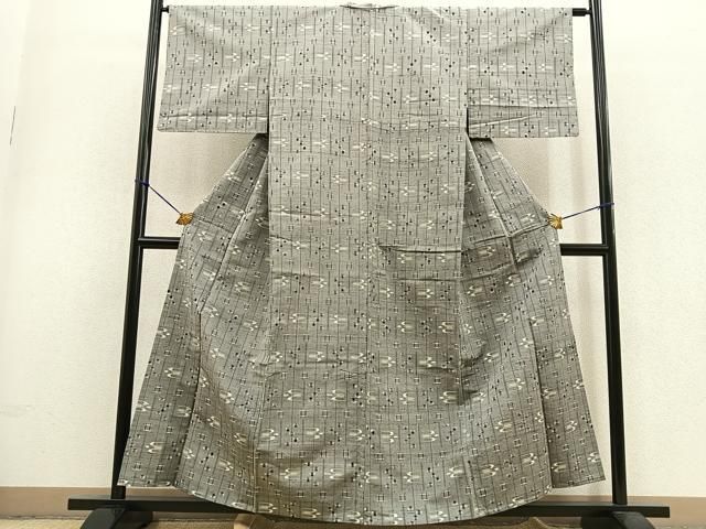 平和屋着物▽上質な紬 単衣 琉球絣文様 正絹 逸品 BAAS8414fw - メルカリ 