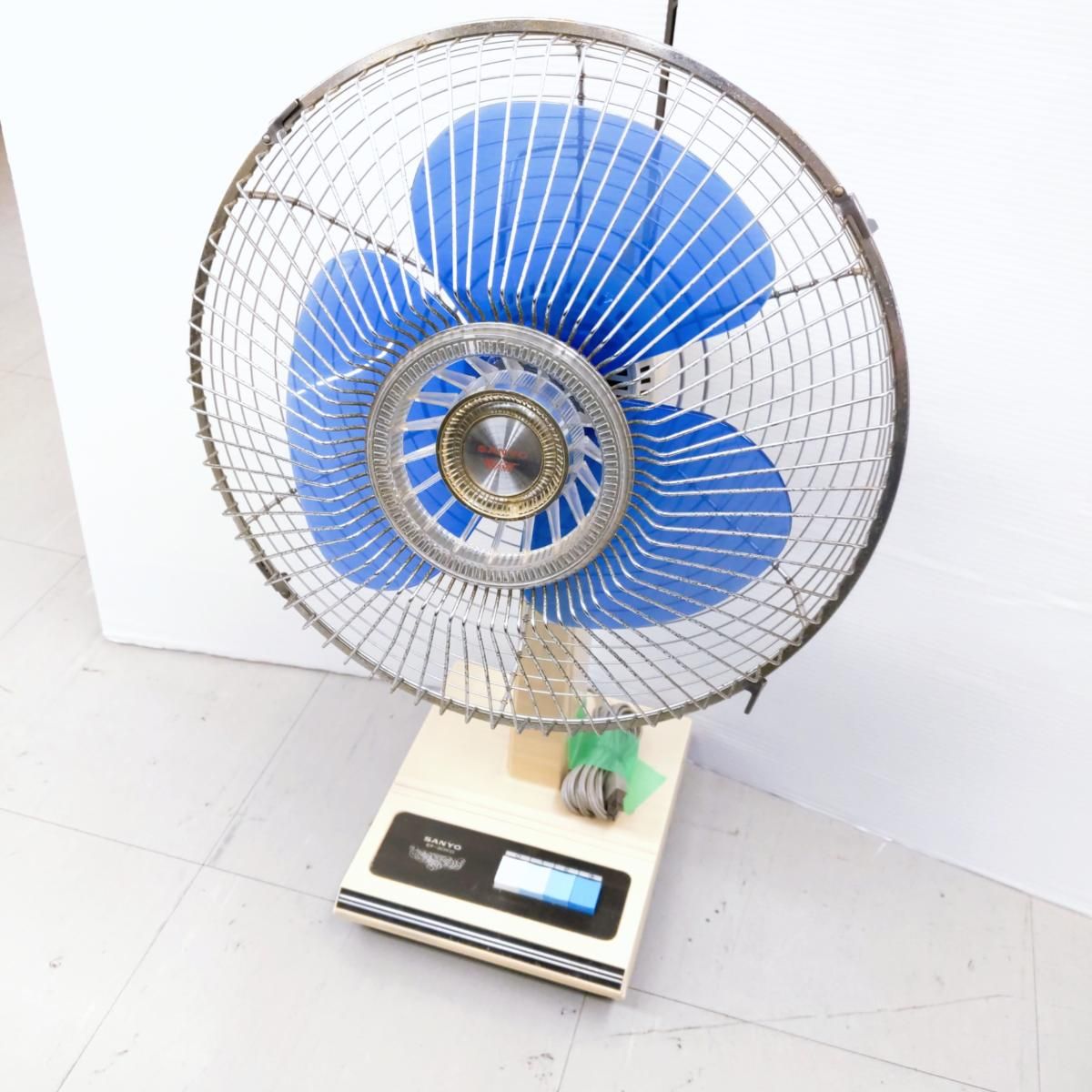 中古現状品】SANYO サンヨー 昭和レトロ扇風機 30センチ座敷扇 EF-30KD