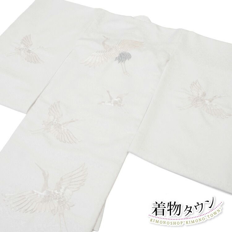 お宮参り 着物 男の子 女の子 初着 産着 ポリエステル 鶴 刺繍 白 ホワイト 男児 女児 祝着 掛け着 販売 のしめ 一つ身 noshime 00001