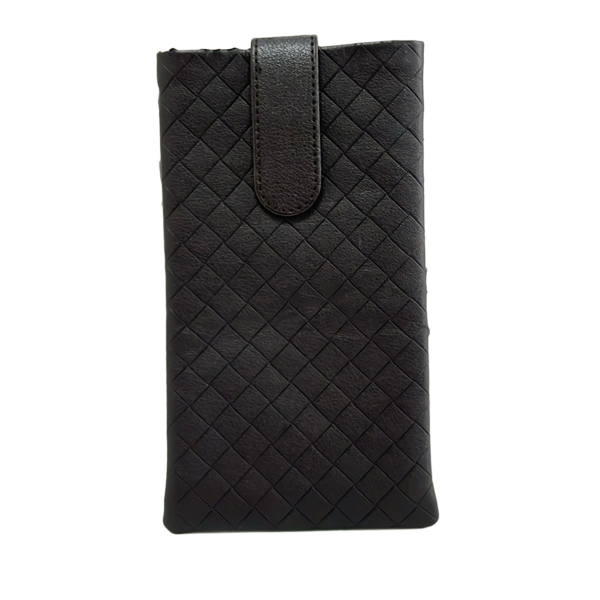 BOTTEGA VENETA ボッテガヴェネタ メガネケース イントレッチオミラージュ ダークブラウン 型押し加工 レザー