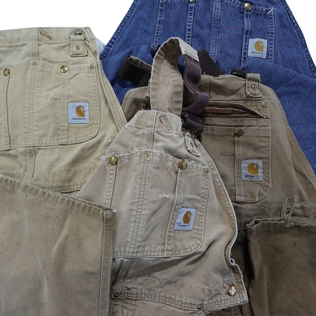古着卸 まとめ売り カーハート carhartt オーバーオール 4枚セット