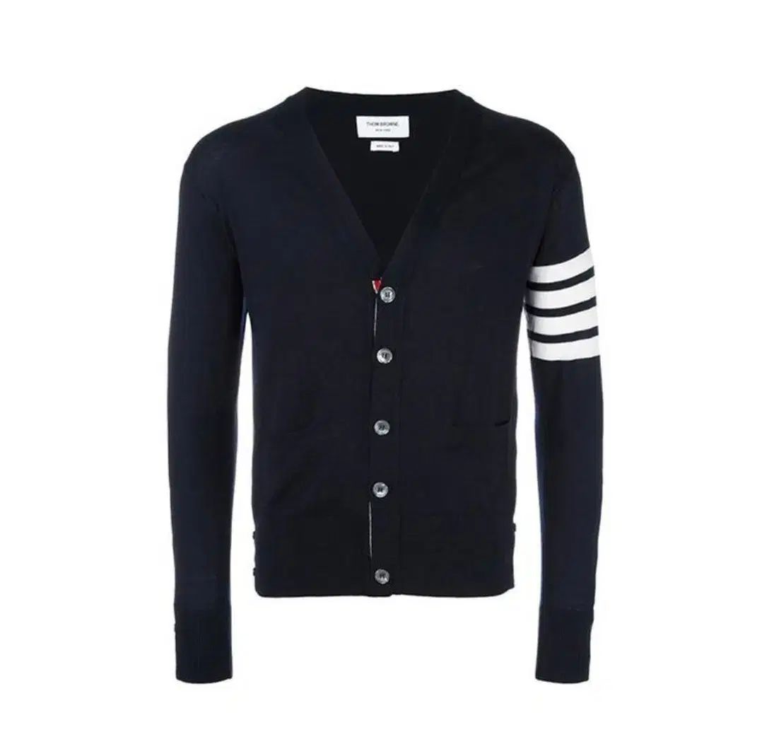 トム ブラウン メリノ ウール カーディガン ネイビー